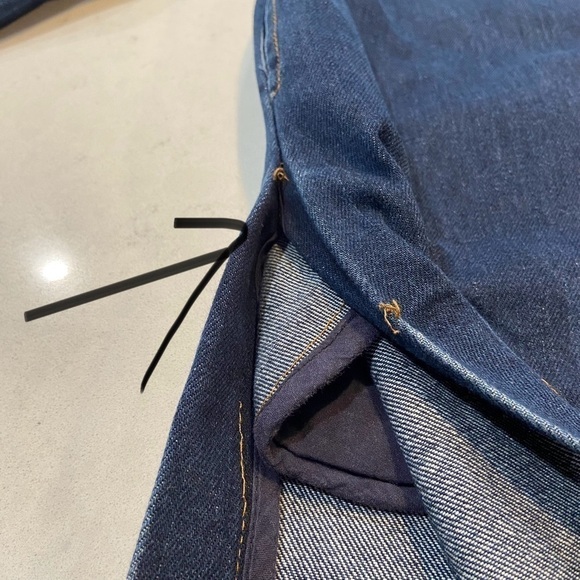 Denim dress/jacket Kids size 12 with painted Smurf - Picture 12 of 13